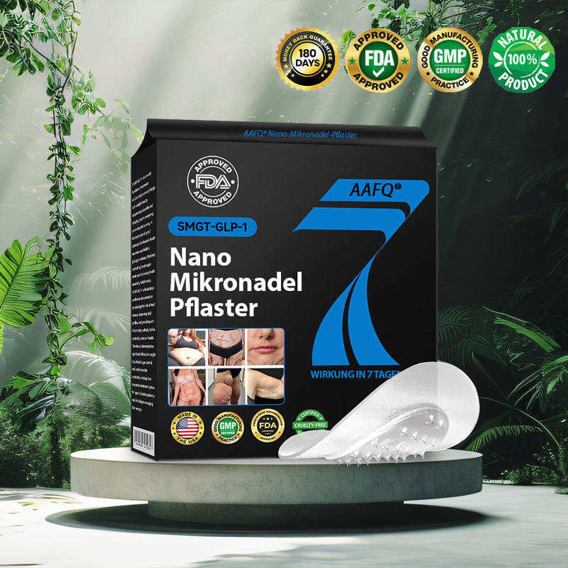 AAFQ®👑 Nano-Microneedle-Patch mit SMGT-GLP-1 & Matrixyl 3000 – Fettverbrennung, Hautstraffung, Blutzucker-Balance – ganz ohne Spritzen, sichtbare Ergebnisse in 7 Tagen