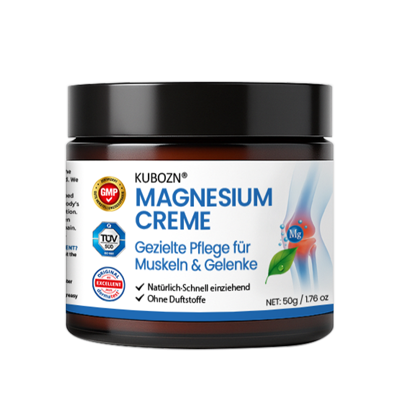 KUBOZN® Magnesium Creme – Spürbare Pflege & Entlastung für Muskeln & Gelenke | Hergestellt in Deutschland (offer)