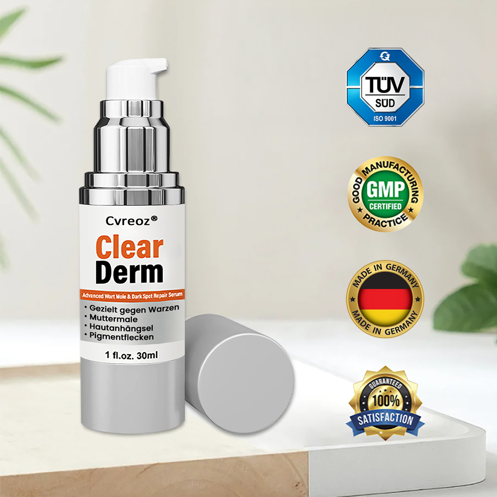 Cvreoz® ClearDerm – Serum gegen Warzen, Muttermale & Hautflecken