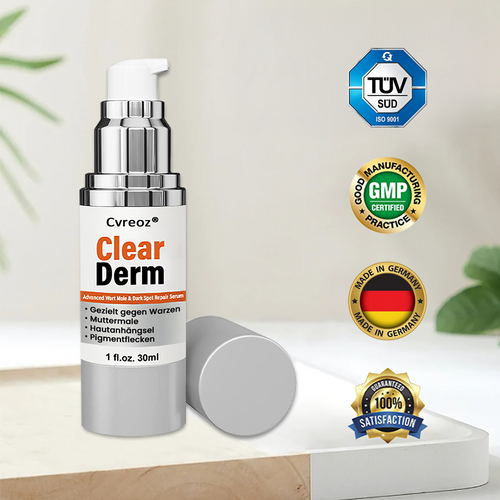 Cvreoz® ClearDerm – Serum gegen Warzen, Muttermale & Hautflecken