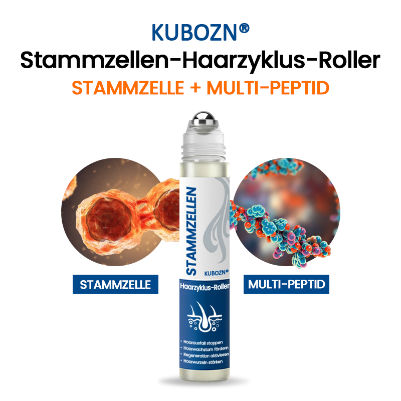 ✅Offizieller Shop: KUBOZN® STAMMZELLEN Haarzyklus-Roller (Haarwuchs-Roller mit pflanzlichen Stammzellen & Multi-Peptiden)