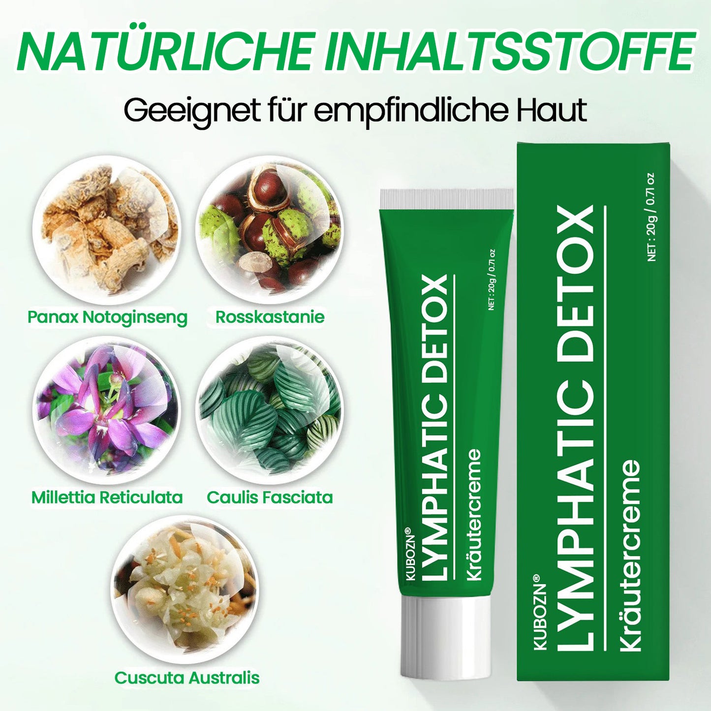 KUBOZN® Lymphatische Detox-Kräutercreme 🌿