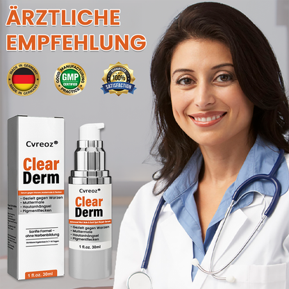 Cvreoz® ClearDerm – Serum gegen Warzen, Muttermale & Hautflecken