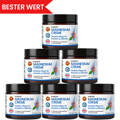 KUBOZN® Magnesium Creme – Spürbare Pflege & Entlastung für Muskeln & Gelenke | Hergestellt in Deutschland (offer)