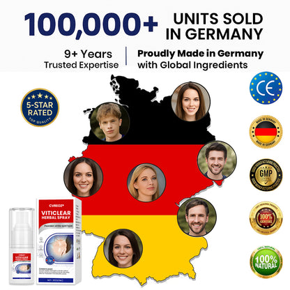 Cvreoz® Spray gegen Vitiligo — Dermatologisch getestet, pflanzlich & steroidfrei