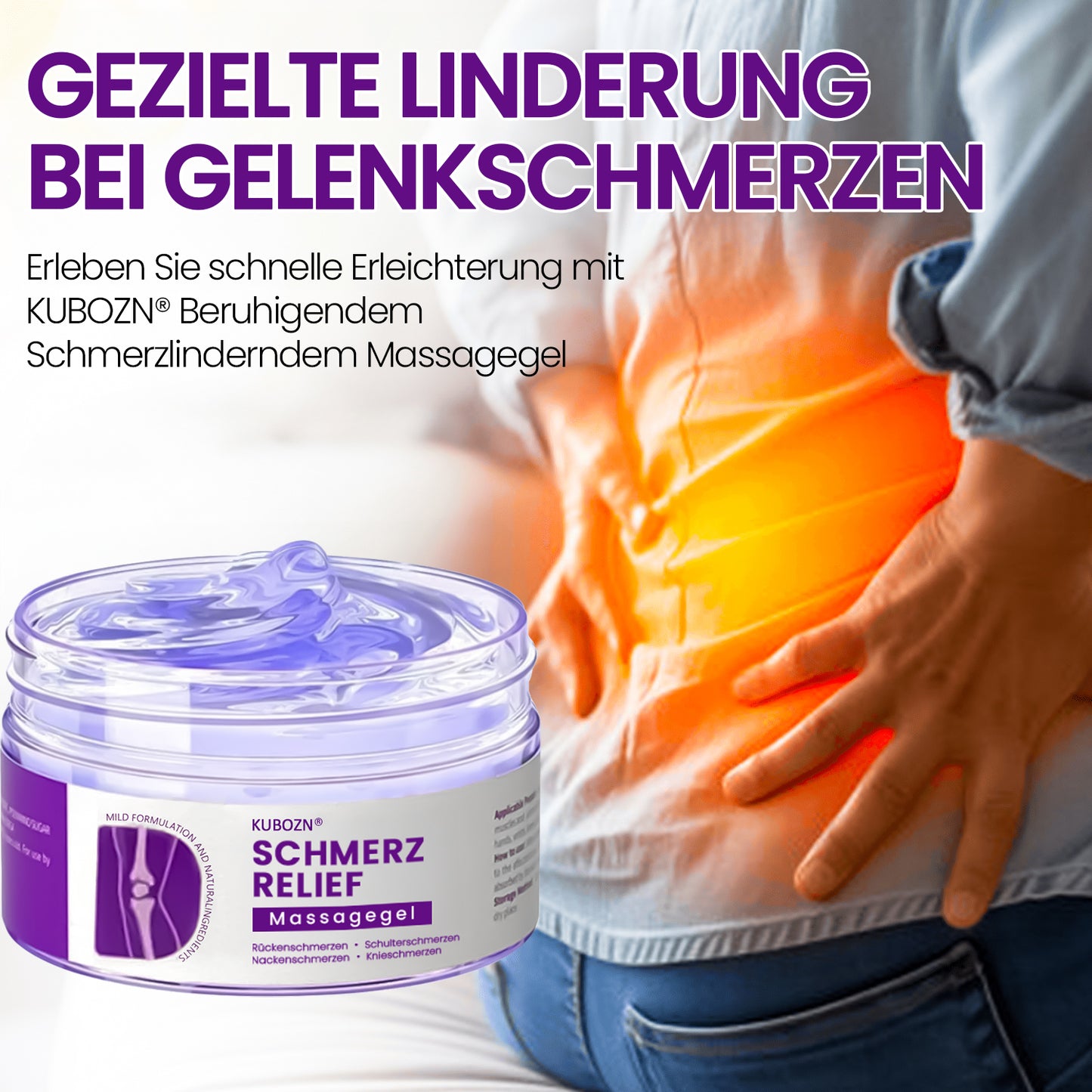 KUBOZN® Kurkuma & Emu-Öl Schmerz-Relief Massagegel