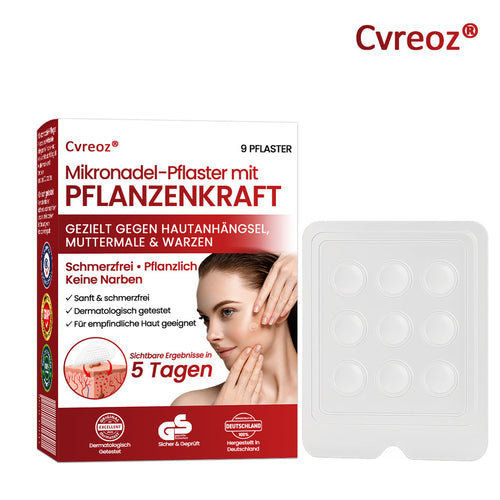 🔥 Cvreoz® Mikronadel-Pflaster – 2025 optimierte Formel gegen Hautanhängsel & Warzen