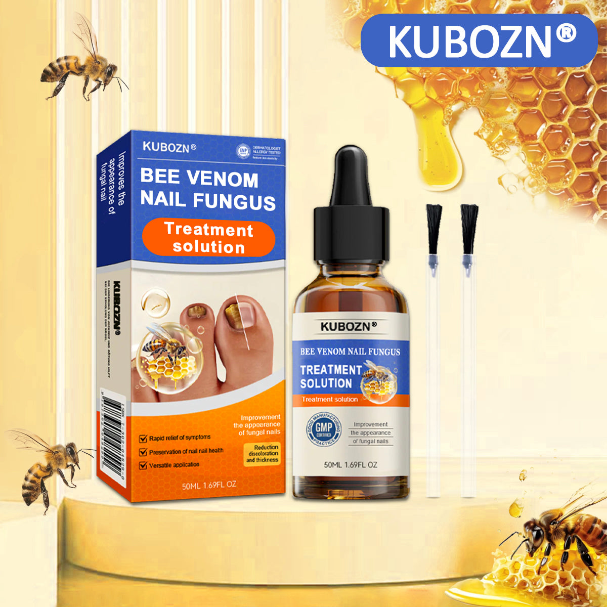 KUBOZN® 👣 Bienengift Nagelpilz-Behandlungslösung 👣
